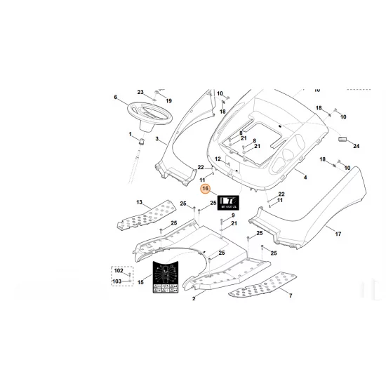 Stihl  Oznaczenie typu MT 6127 ZL 6170 967 3840